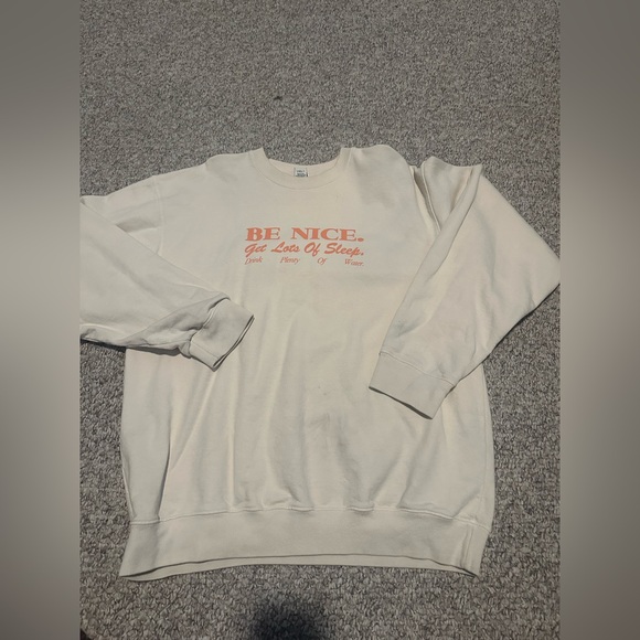 Sporty & Rich Other - Sporty & Rich Cream Crewneck with Orange Print
